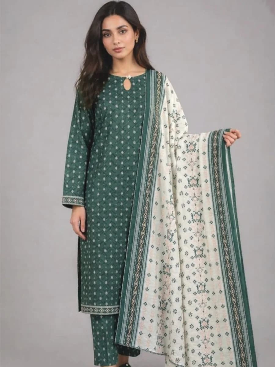 BEECHTREE MORE-BAGH KHADDAR -2026 vol.1 ( Colour Green)