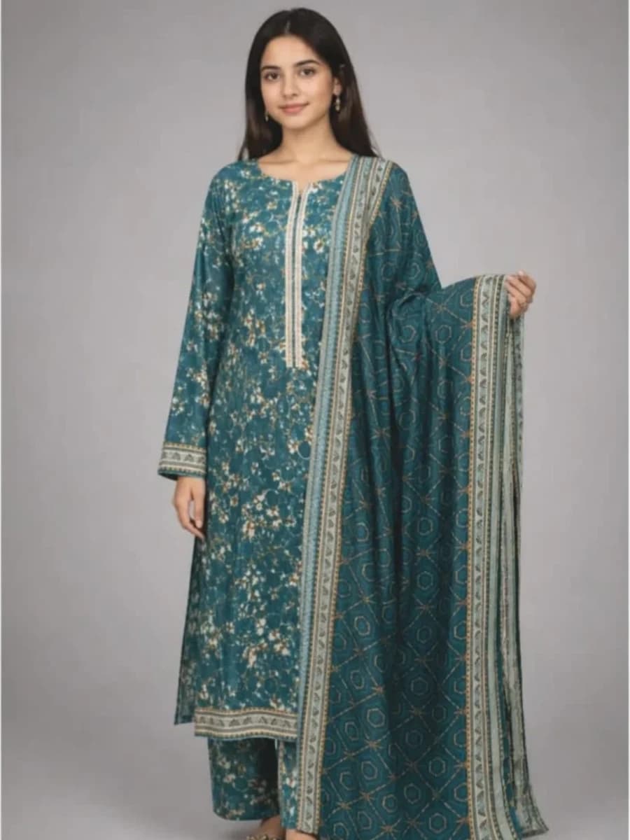 BEECHTREE MORE-BAGH KHADDAR -2026 vol.1 ( Colour Cyan)